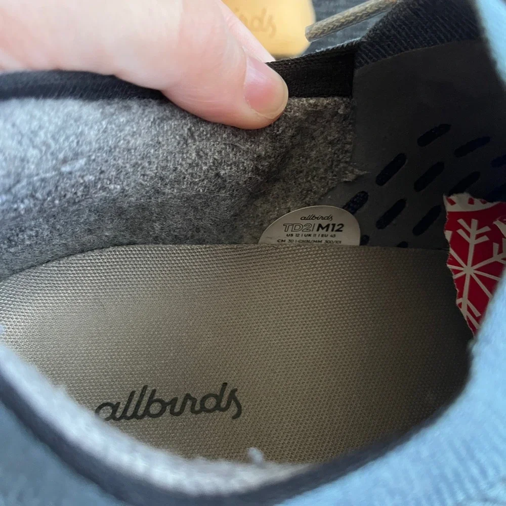 Allbirds Tree Dasher 2 Running Shoes Mens 12 Blue Grey Sustainable Sneakers